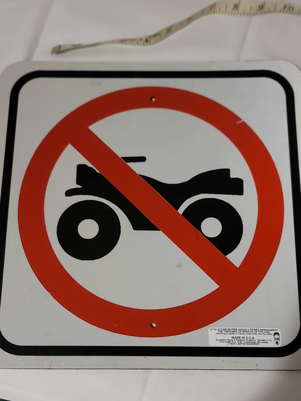 Reflective Trail Sign